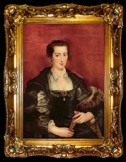 framed  Peter Paul Rubens Portrat der Isabella Brant, ta009-2